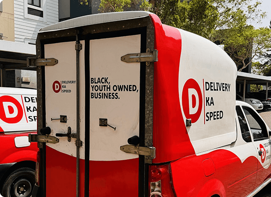 DKS branded delivery truck
